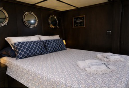 Master cabin double bed